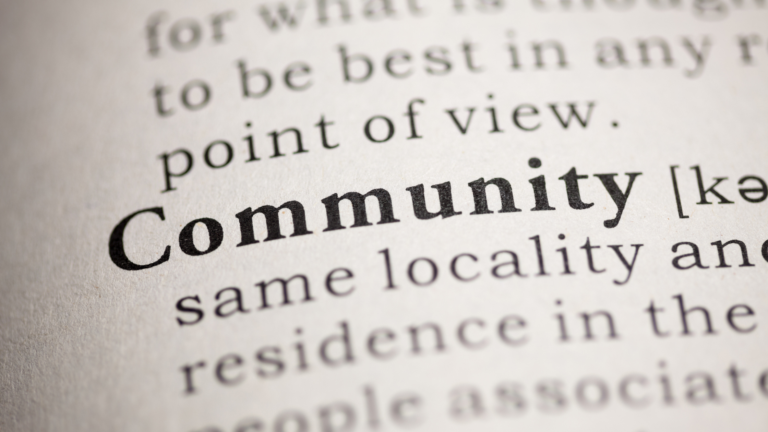Defining “community” in a modern world