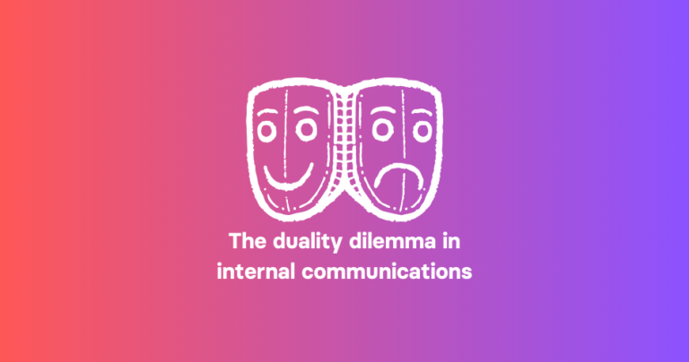 The duality dilemma in internal communications