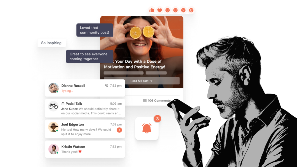 User speaking into his smartphone
